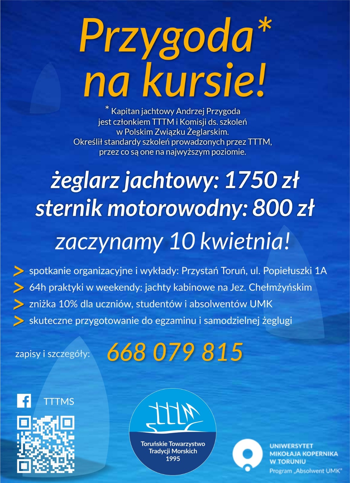 Przygoda na kursie – rozpocznij sezon żeglarski z TTTM